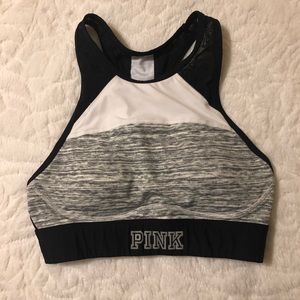 Pink Halter Sports Bra